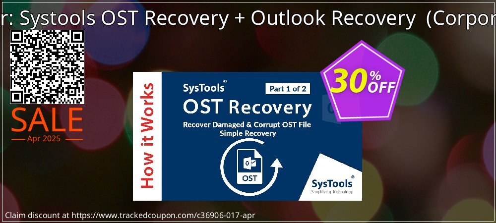 Bundle Offer: Systools OST Recovery + Outlook Recovery  - Corporate License  coupon on April Fools' Day discounts