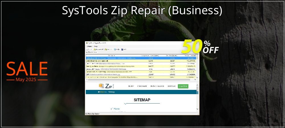 SysTools Zip Repair - Business  coupon on April Fools' Day offer