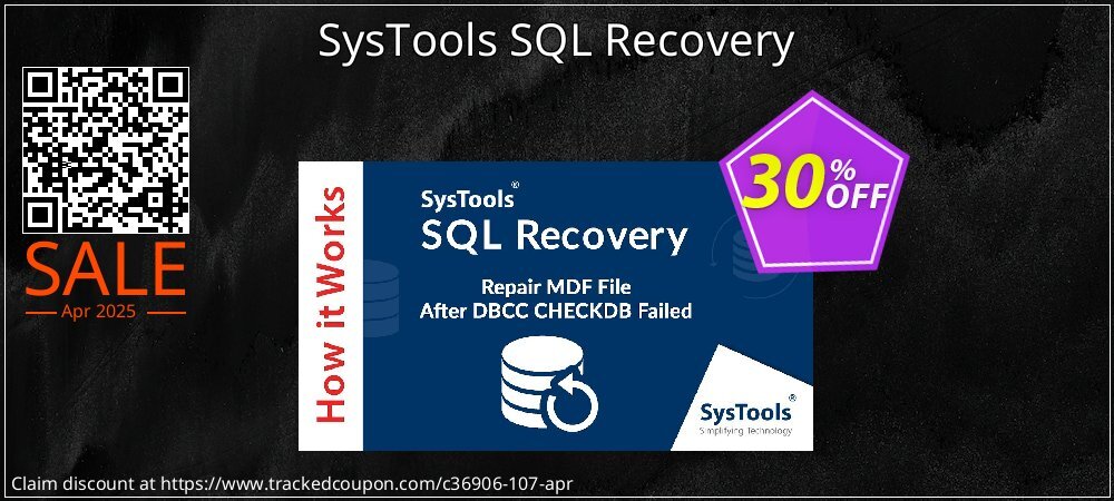 SysTools SQL Recovery coupon on April Fools' Day discounts