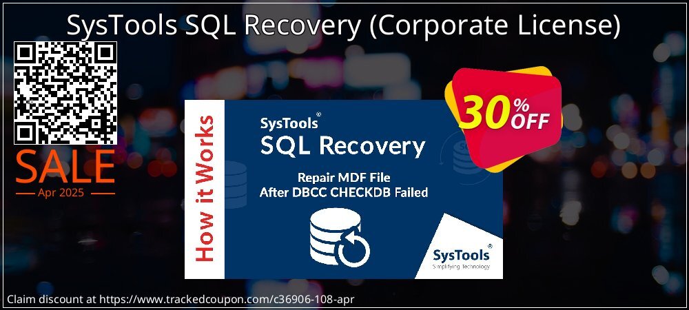 SysTools SQL Recovery - Corporate License  coupon on Constitution Memorial Day sales