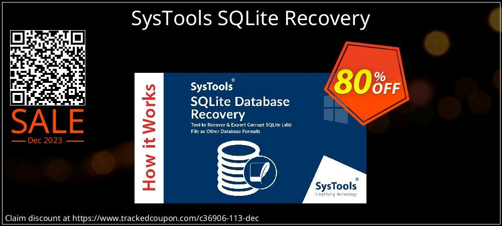 SysTools SQLite Recovery coupon on World Chocolate Day discounts