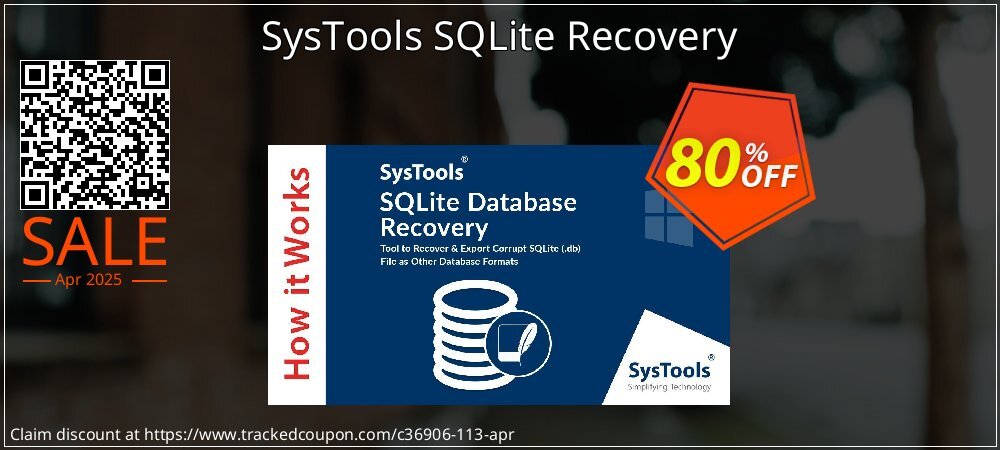 SysTools SQLite Recovery coupon on Constitution Memorial Day offering sales