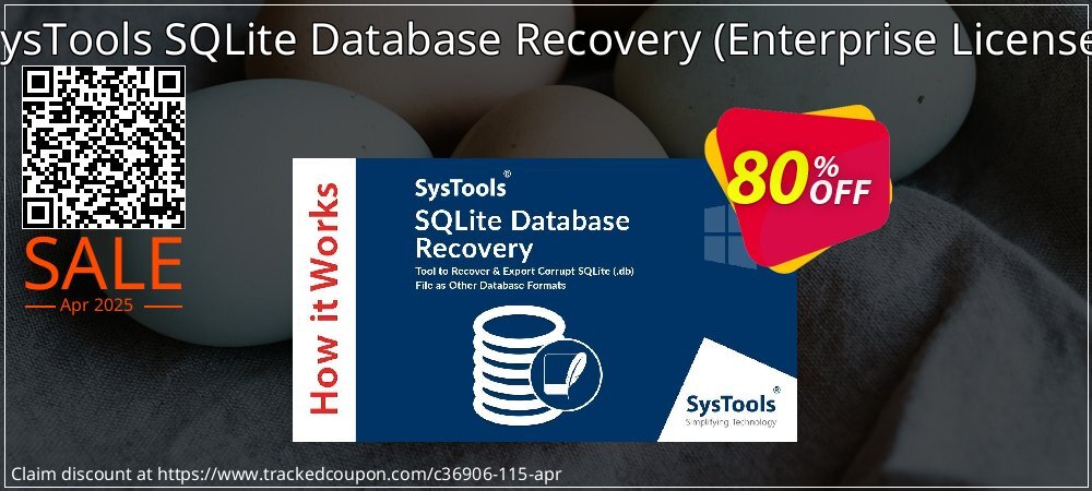 SysTools SQLite Database Recovery - Enterprise License  coupon on World Backup Day offering sales