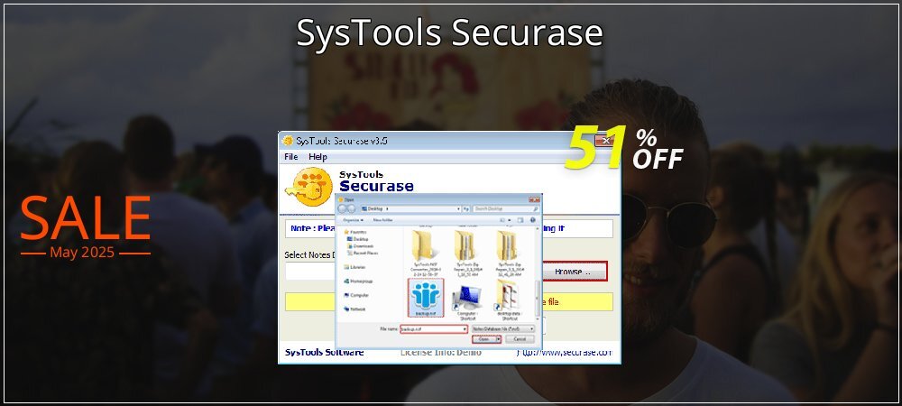 SysTools Securase coupon on April Fools Day sales