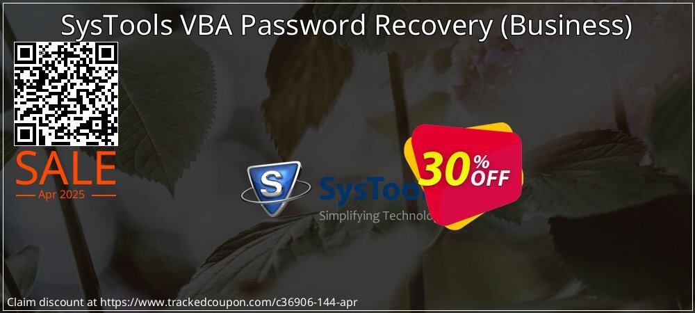 SysTools VBA Password Recovery - Business  coupon on World Password Day sales