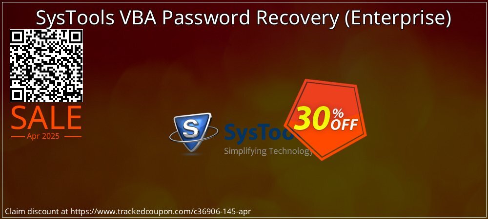 SysTools VBA Password Recovery - Enterprise  coupon on National Walking Day sales