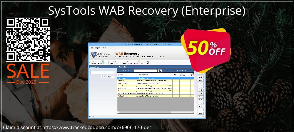 SysTools WAB Recovery - Enterprise  coupon on World Backup Day super sale