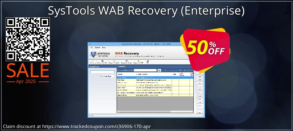 SysTools WAB Recovery - Enterprise  coupon on World Backup Day super sale