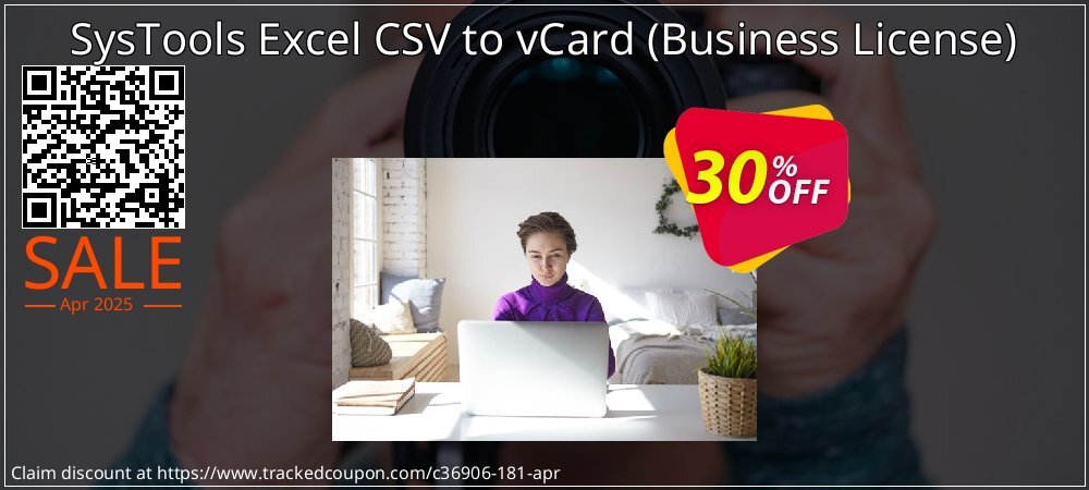 SysTools Excel CSV to vCard - Business License  coupon on World Party Day sales