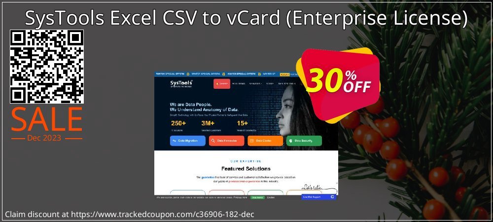 SysTools Excel CSV to vCard - Enterprise License  coupon on April Fools' Day deals