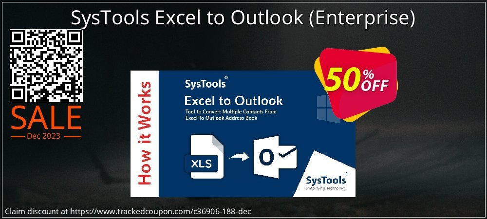 SysTools Excel to Outlook - Enterprise  coupon on Cyber Monday offering sales