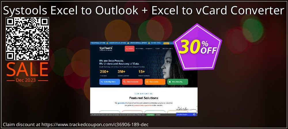 Systools Excel to Outlook + Excel to vCard Converter coupon on Tell a Lie Day promotions