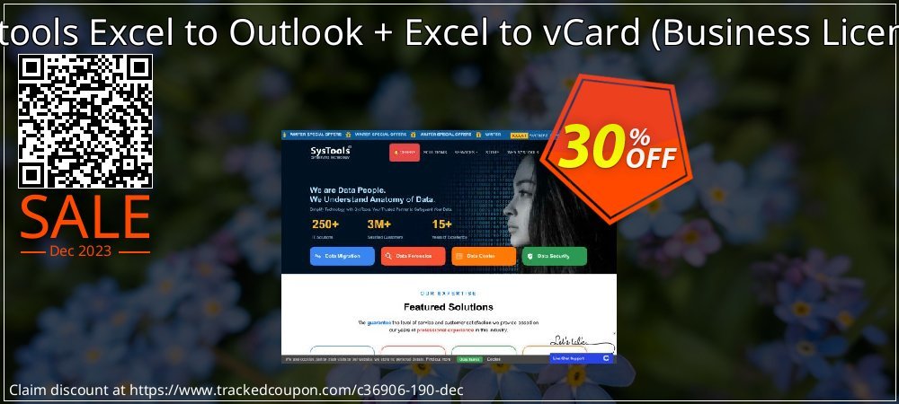 Systools Excel to Outlook + Excel to vCard - Business License  coupon on National Walking Day sales