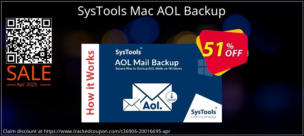 SysTools Mac AOL Backup coupon on National Walking Day deals