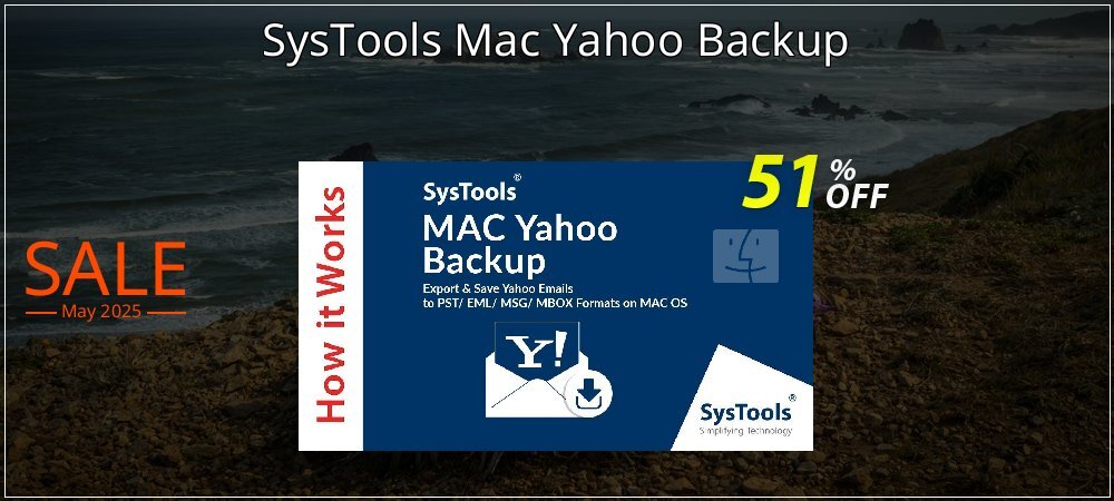 SysTools Mac Yahoo Backup coupon on Virtual Vacation Day offering sales