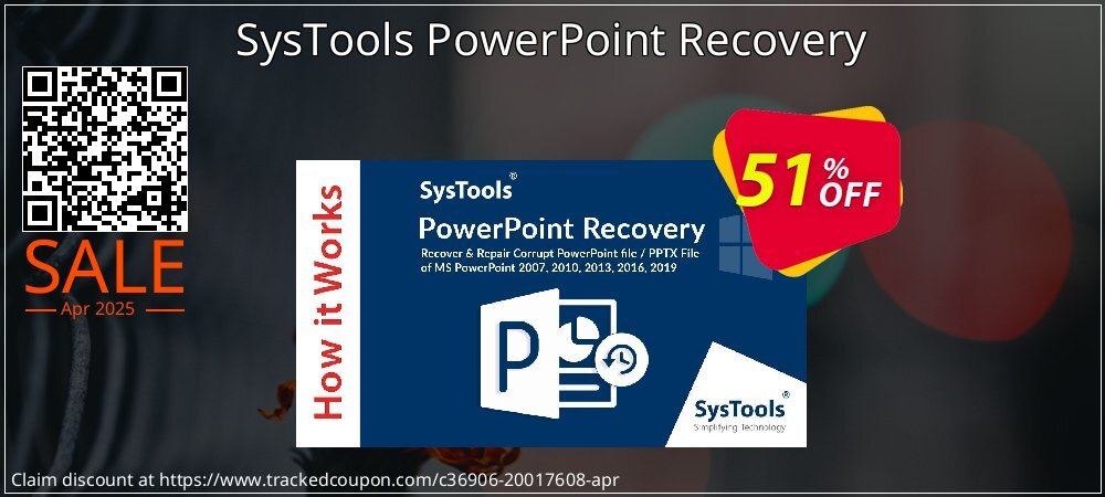 SysTools PowerPoint Recovery coupon on Virtual Vacation Day offering discount