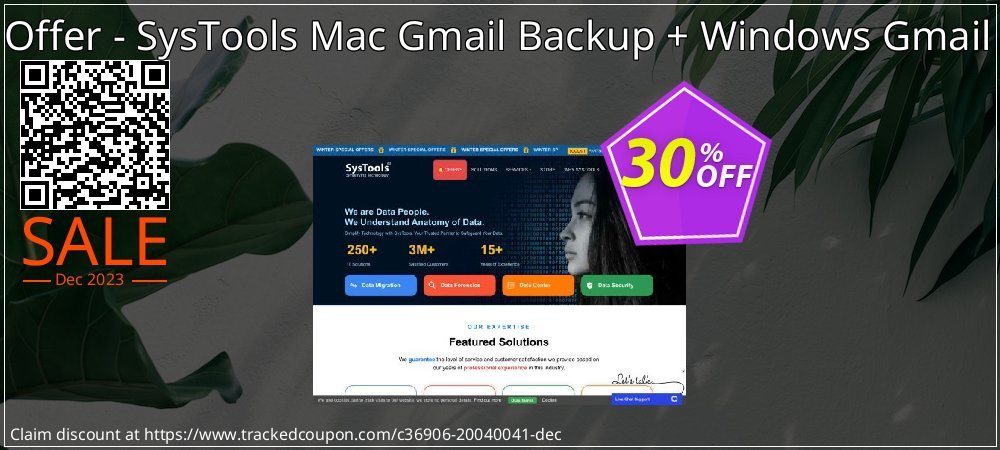 Bundle Offer - SysTools Mac Gmail Backup + Windows Gmail Backup coupon on World Party Day deals