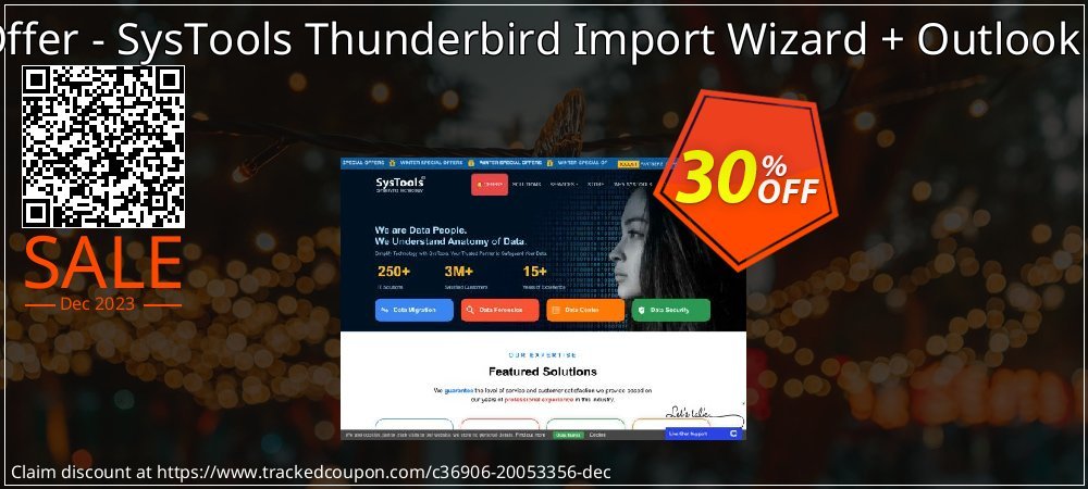 Bundle Offer - SysTools Thunderbird Import Wizard + Outlook to MBOX coupon on World Party Day offering sales