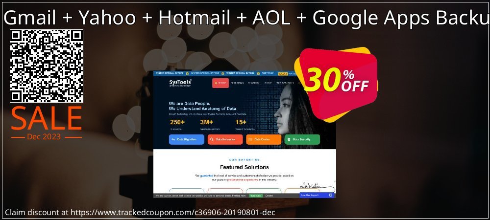 Special Bundle Offer - Gmail + Yahoo + Hotmail + AOL + Google Apps Backup + Office 365 Backup coupon on World Party Day offer