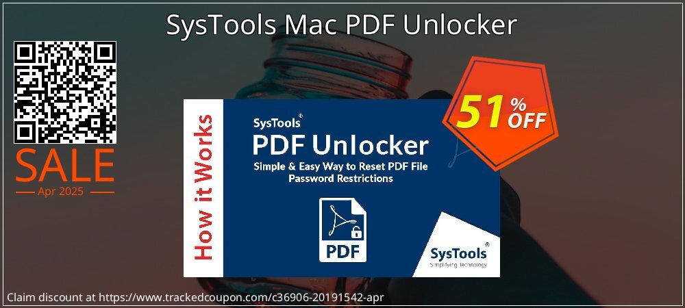 SysTools Mac PDF Unlocker coupon on April Fools Day offering discount