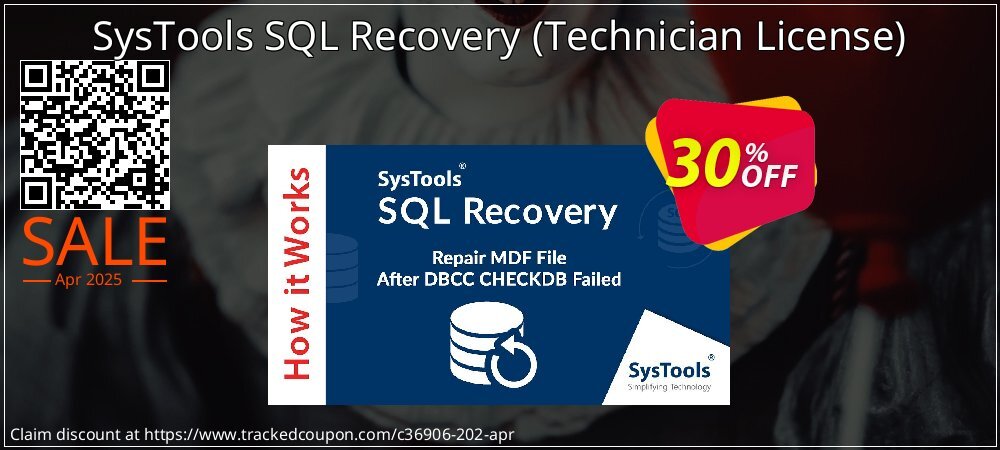 SysTools SQL Recovery - Technician License  coupon on April Fools' Day discount