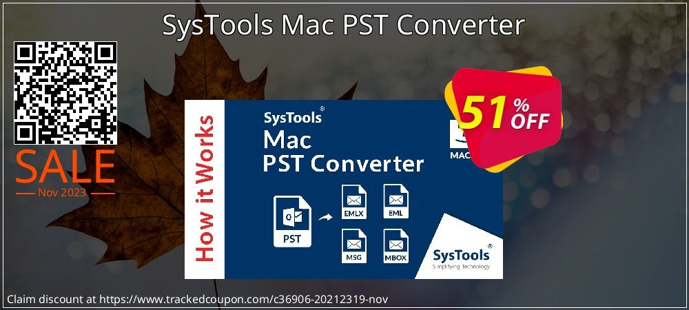 SysTools Mac PST Converter coupon on April Fools' Day sales