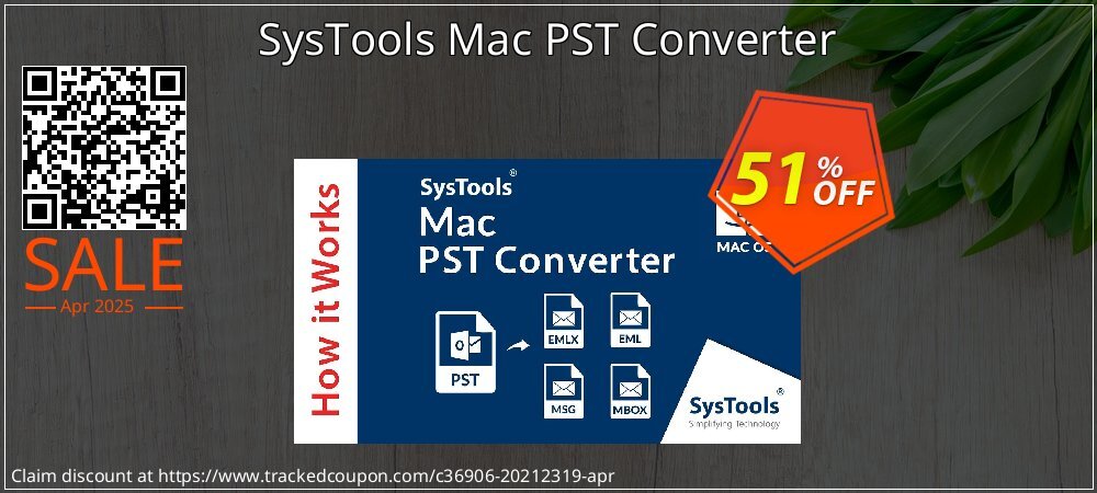 SysTools Mac PST Converter coupon on April Fools' Day sales