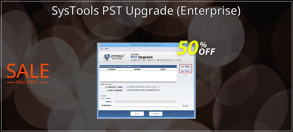 SysTools PST Upgrade - Enterprise  coupon on April Fools' Day offering discount