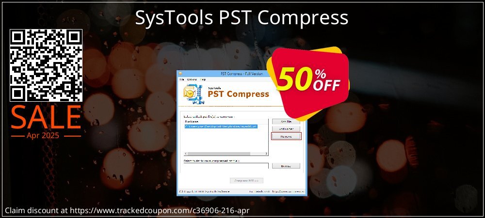 SysTools PST Compress coupon on World Whisky Day sales
