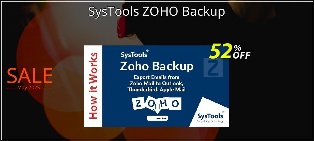 SysTools ZOHO Backup coupon on Palm Sunday discount