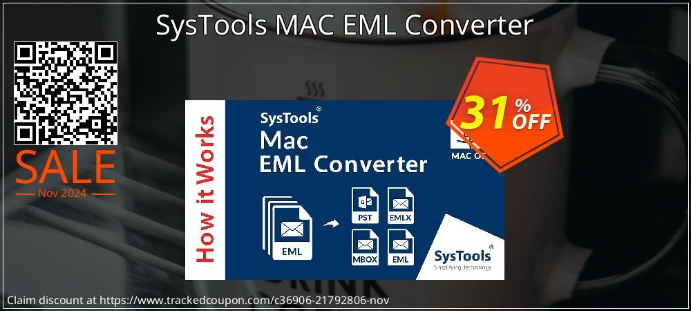 SysTools MAC EML Converter coupon on World Party Day discounts