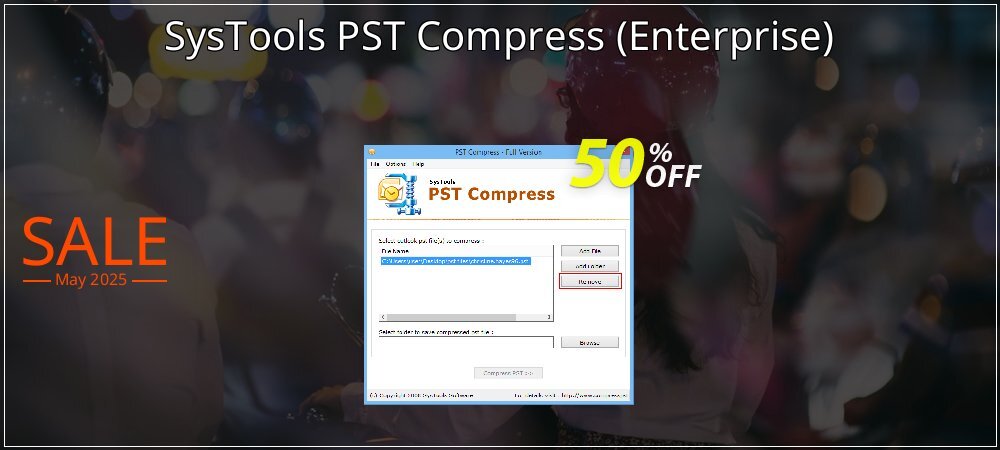 SysTools PST Compress - Enterprise  coupon on National Pizza Party Day offer