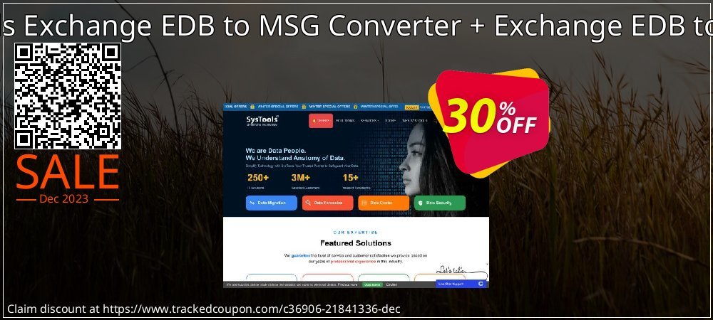 SysTools Exchange EDB to MSG Converter + Exchange EDB to MBOX coupon on World Party Day sales