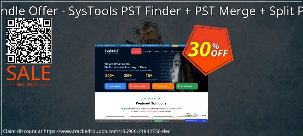 Bundle Offer - SysTools PST Finder + PST Merge + Split PST coupon on Palm Sunday super sale
