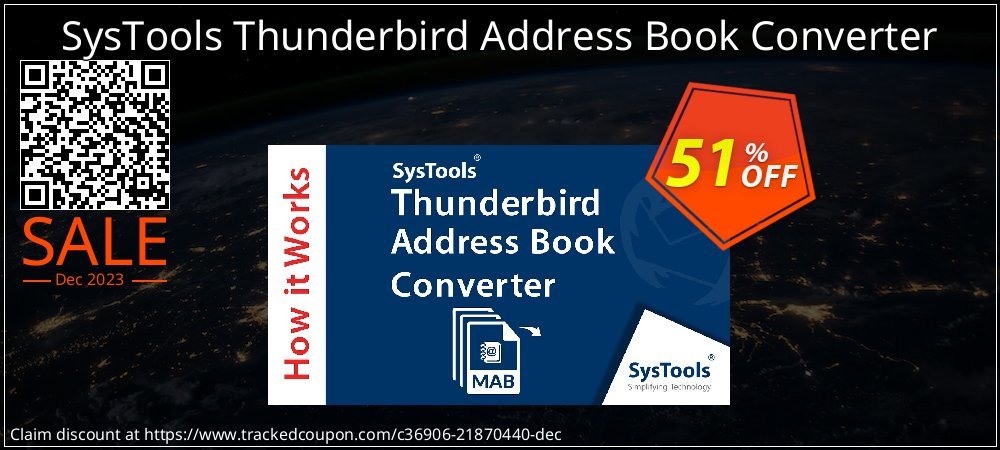 Claim 51% OFF SysTools Thunderbird Address Book Converter Coupon discount June, 2021