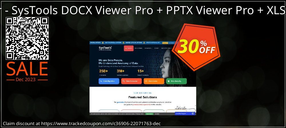 Bundle Offer - SysTools DOCX Viewer Pro + PPTX Viewer Pro + XLSX Viewer Pro coupon on Virtual Vacation Day promotions