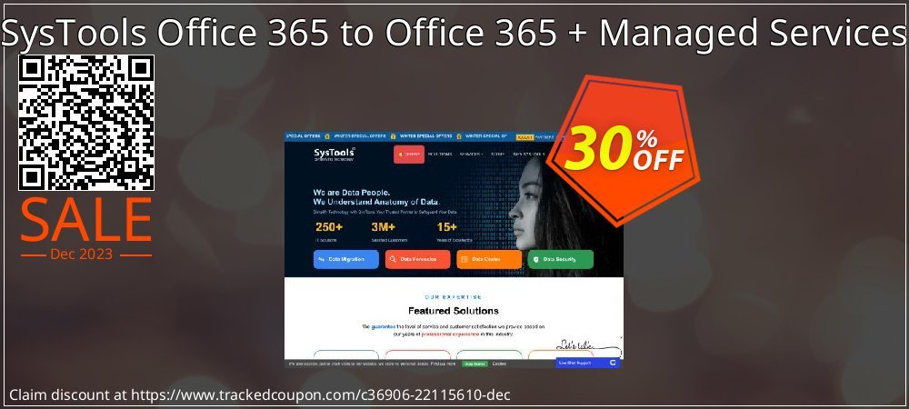 SysTools Office 365 to Office 365 + Managed Services coupon on World Backup Day discounts