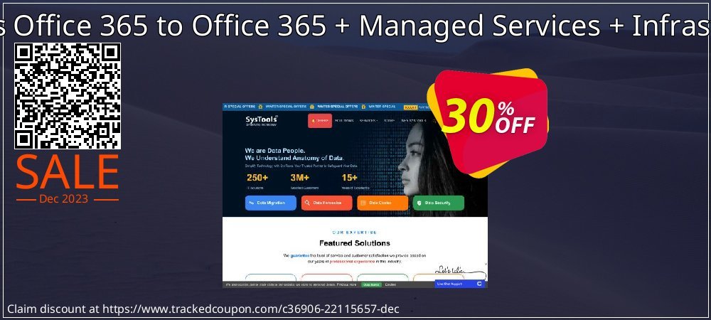 SysTools Office 365 to Office 365 + Managed Services + Infrastructure coupon on April Fools' Day deals