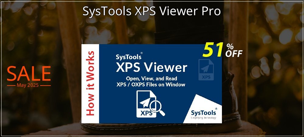 SysTools XPS Viewer Pro coupon on April Fools' Day discount