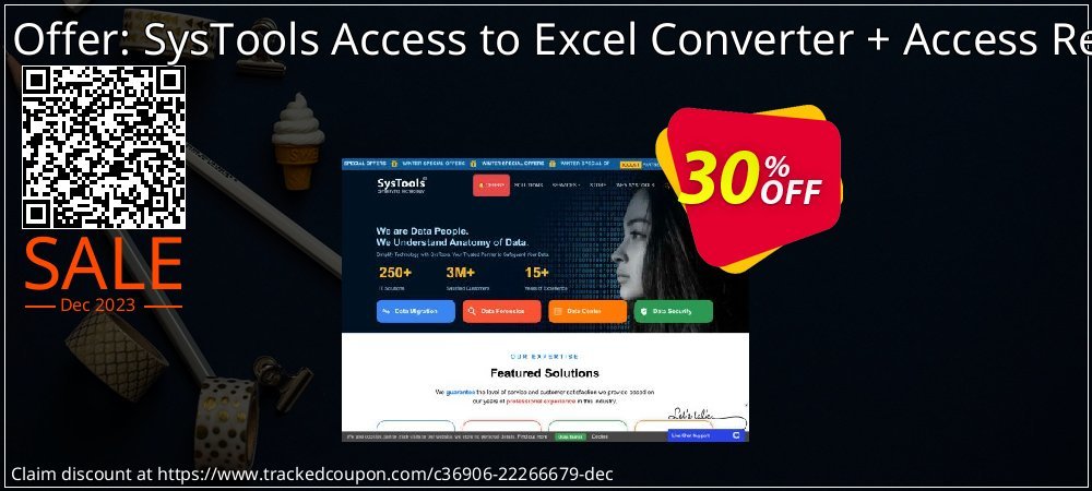 Bundle Offer: SysTools Access to Excel Converter + Access Recovery coupon on Tell a Lie Day discount