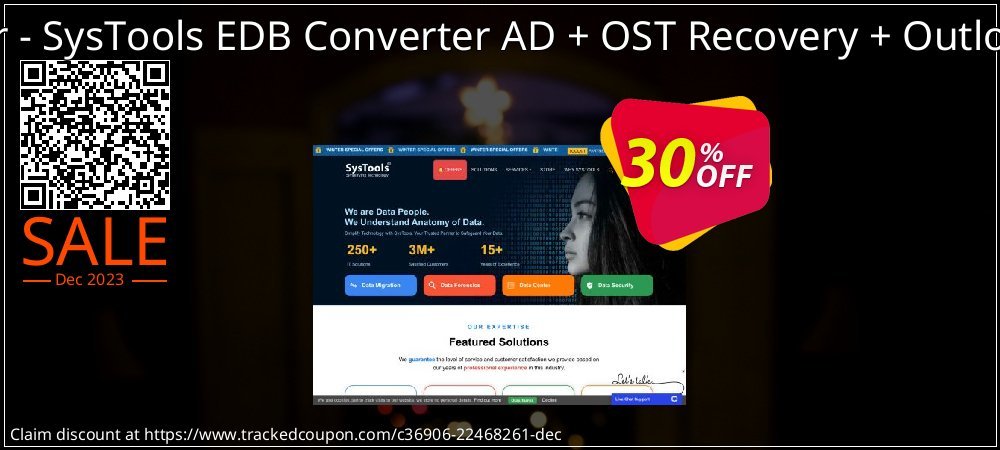 Bundle Offer - SysTools EDB Converter AD + OST Recovery + Outlook Recovery coupon on World Party Day discount