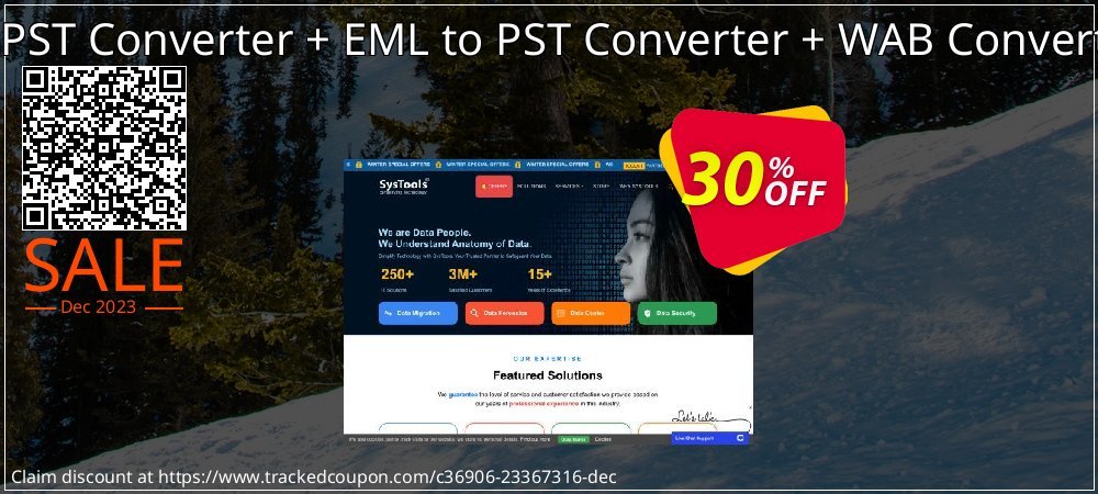Special Bundle Offer - DBX to PST Converter + EML to PST Converter + WAB Converter + Windows Mail Converter coupon on World Party Day discount