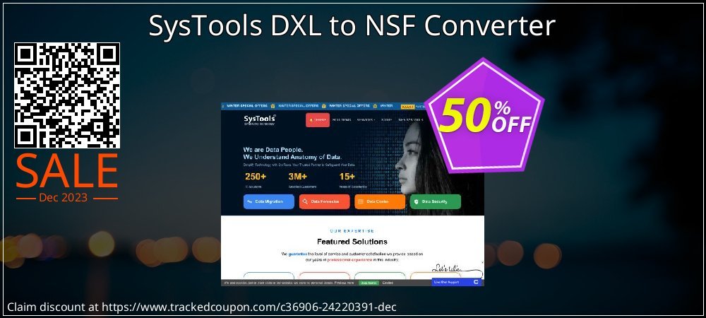 SysTools DXL to NSF Converter coupon on World Party Day offering discount