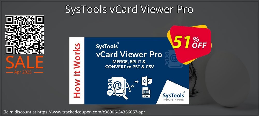 SysTools vCard Viewer Pro coupon on April Fools' Day offering sales