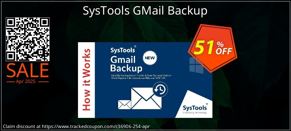 SysTools GMail Backup coupon on National Smile Day offer