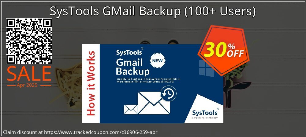 SysTools GMail Backup - 100+ Users  coupon on World Password Day discounts