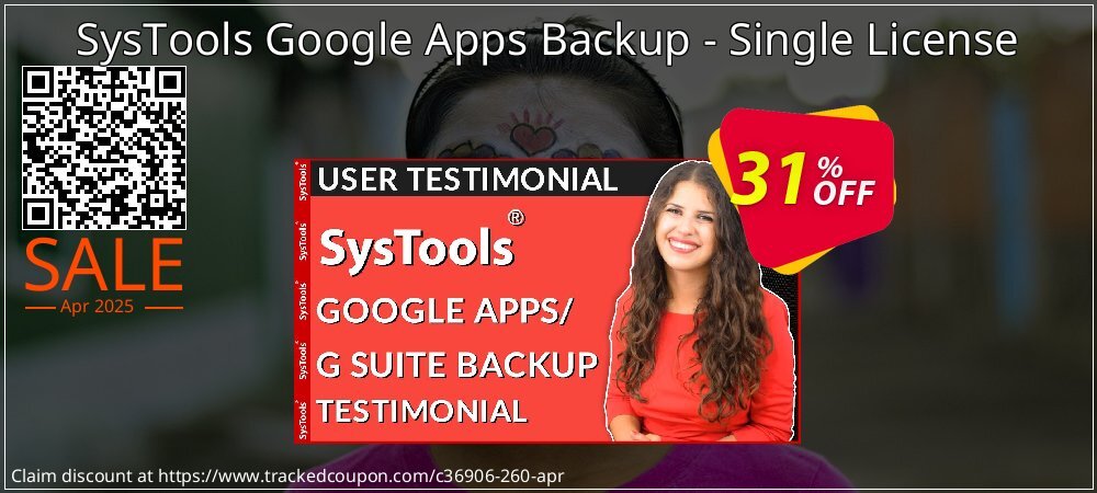 SysTools Google Apps Backup - Single License coupon on National Walking Day discounts