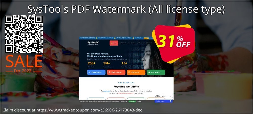 SysTools PDF Watermark - All license type  coupon on Easter Day discounts
