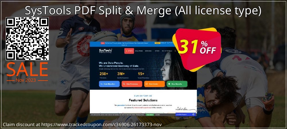 SysTools PDF Split & Merge - All license type  coupon on Easter Day offering discount