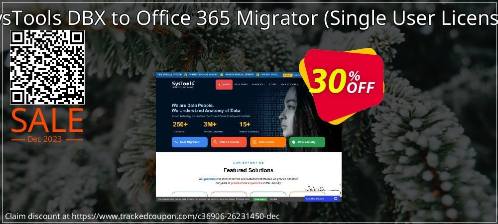 SysTools DBX to Office 365 Migrator - Single User License  coupon on World Backup Day discount